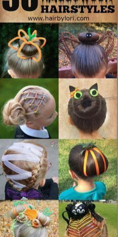 Hairstyles Halloween, Hair Rainbow, Halloween Hairstyles, Cool Hairstyles For Girls