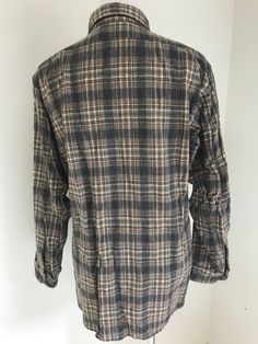 "Vintage Pendleton Tagged size large Great condition Clean and ready to wear Measurements laying flat: Pit to pit aprox 21\" Shoulder to hem Length 30\" Waist 20\" Free shipping" Oversized Classic Fall Flannel Shirt, Vintage Relaxed Fit Flannel Shirt For Winter, Classic Wool Flannel Shirt With Pockets, Classic Flannel Shirt With Spread Collar For Winter, Classic Wool Flannel Shirt For Winter, Classic Winter Flannel Shirt With Spread Collar, Classic Brown Flannel Shirt For Winter, Classic Plaid Wool Flannel Shirt, Classic Wool Plaid Flannel Shirt