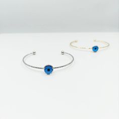 Evil eye bangle bracelet is adjustable. There is one evil eye bead on the evil eye bracelet. Evil eyes are believed to protect the person who carries them. They are also believed to bring good luck and deflect the negative energy. Charm Evil eye bangle can be a perfect gift choice for Christmas or birthday. Blue eye bracelet is also great for daily wear or special occasions. Tarnish resistant, can't be faded in along time. For more evil eye bracelets, click the link below; https://www.etsy.com/s Evil Eye Beaded Bangle Bracelet, Blue Adjustable Bangle Bracelet, Blue Resizable Bangle Bracelet, Adjustable Blue Evil Eye Bracelet, Nickel Free, Adjustable Blue Evil Eye Bracelet Nickel Free, Adjustable Nickel-free Blue Evil Eye Bracelet, Blue Resizable Evil Eye Bracelet, Adjustable Blue Evil Eye Bangle Bracelet, Adjustable Metal Evil Eye Jewelry