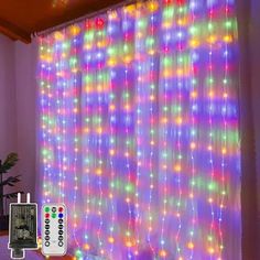 Multicolor Curtain Lights Christmas Curtain Lights, Fairy Curtain Lights, Christmas Light Curtains, Led Curtain Lights, Led Curtain, String Top, Quality Curtains, Indoor String Lights, Light String