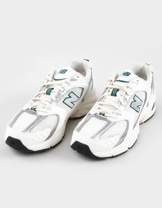 New Balance 530 Shoes. With A Classic 2000s' Running-Inspired Design, This All-Purpose Women's Shoe Is Built For Everyday Wear. Leather, Suede And Textile Uppers. Cushy Insole. Lace Up Closure. Abzorb Midsole. Imported. Dad Shoes New Balance, Women’s Trendy Sneakers 2024, Women’s New Balance Outfit, New Balance Shoes Outfit Womens, Women’s New Balance, New Balance 530 Shoes, Balance 530 Shoes, New Balance Women Shoes, Work Out Shoes