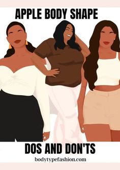 How Should I Dress For My Body Type, Apple Shape Outfits Black Women, Dress Styles For Apple Shaped Women, Black Plus Size Women Outfits, Apple Shaped Dresses, Clothes For Apple Shaped Women Over 40, Clothing For Apple Shaped Women, Apple Figure Outfits Plus Size, Style Apple Shape Body Types