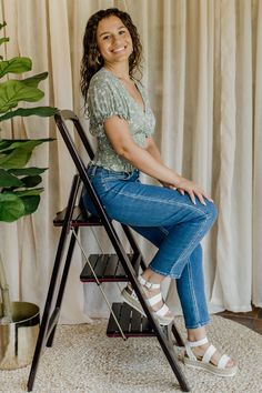 Our "Nothing But Blue Skies Jeans" are the perfect pair of mom jeans to rock this season! Featuring a high waisted fit, straight leg cut, light wash denim, and a cropped hem just above the ankle... these jeans are adorable and totally on trend! Keep it casual with a cropped sweater and sneakers. Or, dress it up a bit with heels and a bodysuit! J.B.D Sizing Chart Size XS S M L XL Waist (in) 23-24 25-26 27-28 29-30 31-32 Women's Jeans Model is 5'4, wearing a size 25 Can’t find what you’re looking for? Let one of our personal stylists help! Call us at (866) 257-8017 During Our Business Hours: Monday-Saturday 10AM -6:30PM PST / Sunday 11AM - 5:30PM PST Spring Cropped Mom Jeans With Frayed Hem, Spring Mom Fit Cropped Jeans With Frayed Hem, Spring Medium Wash Mom Fit Cropped Jeans, Spring Mom Fit Medium Wash Cropped Jeans, Spring Medium Wash Mom Fit Flare Jeans, Jeans Models, Denim Branding, Blue Skies, Light Wash Denim