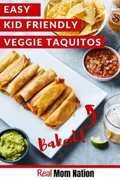 Veggie Taquitos, Taquitos Vegetarian, Kid Friendly Vegetarian Recipes, Taco Tuesday Recipes, Kid Friendly Meals Dinner, Healthy Party Food, Vegetarian Mexican, Vegetarian Meals For Kids