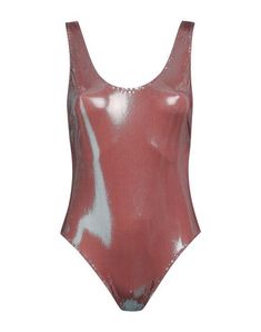 Synthetic jersey Laminated effect Brand logo Solid color Fully lined Costume Intero, One Piece For Women, One Piece Swimsuit, Brand Logo, Cocoa, Solid Color, One Piece, Color, Design