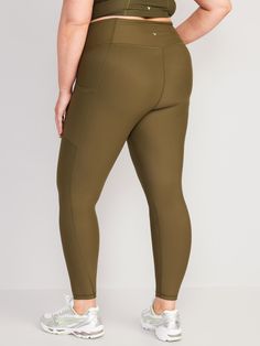 Power up your workout with PowerSoft leggings.  Light compression fabric meets a ridiculously smooth, peachy-soft feel.  Elasticized waistband.  Breathable, lightweight compression interlock fabric holds you in while sculpting your shape.  Four-way s Workout Bottoms With Side Pockets And 4-way Stretch, Solid Yoga Pants With Side Pockets For Sports, Solid Color Yoga Pants With Side Pockets For Sports, Full-length Pants With Pockets For Pilates, Solid Color Sports Yoga Pants With Side Pockets, Full Length Pants With Pockets For Pilates, Solid Color Activewear With Pockets For Workout, Functional Pants With Pockets For Pilates, Versatile Full Length Activewear With Side Pockets