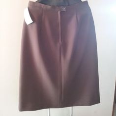 Nwt Vintage Fully Lined Brown Skirt. 100% Polyester. Length 29", Full Waist 32". Brown Lined Skirt For Formal Occasions, Brown Knee-length Skirt For Formal Occasions, Formal Brown Lined Skirt, Formal Brown Knee-length Skirt, Classic Brown Lined Skirt Bottoms, Classic Brown Knee-length Bottoms, Brown Midi Skirt For Formal Occasions, Formal Brown Midi Skirt, Formal Long Brown Skirt