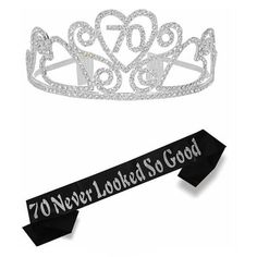 70th Birthday Decorations for Women: one Silver 70th Birthday Crown with  70 " and one 70th Birthday Sash with  70 Never Looked So Good ", suitable for 70th Birthday Gifts for Women. They are best 70th Birthday Decorations for Women! 70th Birthday Party Decorations, 70th Birthday Gifts Women, 70 Birthday, 70th Birthday Sash, 70th Birthday Tiara and Sash, 70th Birthday Crown, 70th Birthday Gifts, 70th Birthday Decorations for Women, 70th Birthday Sash and Tiara for Women 70 Birthday Crown: 70 Bir 70th Birthday Gifts For Women, 70th Birthday Parties Decorations, 69th Birthday, Tiara Set, Happy 70th Birthday, Gold Number Balloons, 70th Birthday Decorations, 70th Birthday Party, Happy Birthday Black