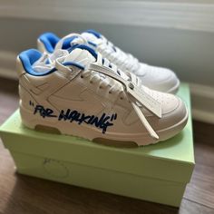 Brand New Off White Men Size 7 Sneaker Off White Dunks, Off White Jordan 1, Off White Dunk, Off White Converse, Off White Men, Jordan 1 Unc, Office Sneakers, Off White Blazer, White Jordans