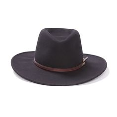 Stetson The Bozeman | Huckberry Fall Wool Hat With Flat Bill, Rugged Hunting Hat With Curved Brim, Classic Outdoor Hat Bands, Winter Wool Hats For Country Events, Western Wool Felt Hat For Travel, Western Wool Hat Bands For Travel, Winter Travel Hat, Country Style Hats For Travel In Winter, Country Style Wool Fedora For Outdoor