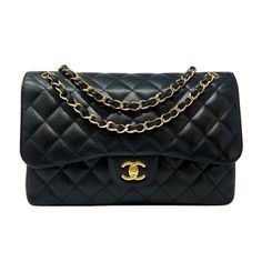 2014 Chanel Classic Double Flap (Wear on Hardware) (Retail: $11,700, includes Dustbag and Box) Designer = Chanel Color = Black Material = Leather Condition = Good Height = 12 Width = 7.5 Depth = 3.75 Class = Premier Location: Chicago Item Number: 20817-3 Item ID: 289302 Category: Shoulder Bag Black Crossbody Bag Chanel, Chanel Jumbo Flap, Chanel Jumbo, Suit Shoes, Loafer Mules, Chanel Bags, Pump Sandals, Flap Bag, Handbag Backpack