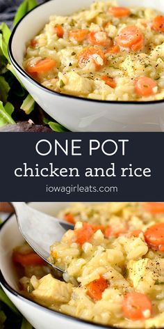 one pot chicken and rice casserole with carrots