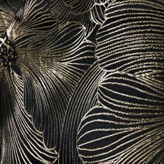 black and gold wallpaper with intricate designs