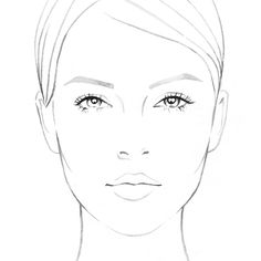 a drawing of a woman's face