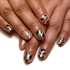 24 Short Nail Ideas for Fall, From Animal Print to Moody Crescents Orange Poppy