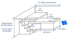 the height of a stair case with measurements