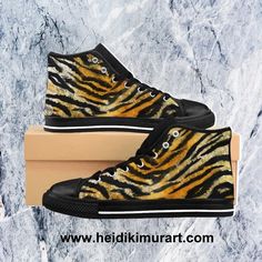 Tiger Shoes, High Top Tennis Shoes, High Tops Women, Brown Tiger, Animal Print Shoes, Sneakers Running, Tiger Stripes, New Fashion Trends, Animal Skin