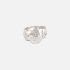 The MM Druck Boucle Moderne Ring is the ultimate rodeo-ready accessory. Sterling Silver Material: 0.925 Sterling Silver Ring band width at widest pt (buckle): 17mm Ring band width at thinnest pt: 7mm Gold Vermeil Material: Vermeil (0.925 Sterling Silver-plated with 18k Gold) Ring band width at widest pt (buckle): 17mm Ring band width at thinnest pt: 7mm Handmade to order in Los Angeles, CA Classic Adjustable Jewelry With Silver Buckle, Classic Adjustable Wide Band Ring, Classic Adjustable Wide Band Ring For Formal Occasions, Gold Ring Band, Cowboy Belt Buckles, Silver Ring Band, Cowboy Belt, Buckle Ring, Sterling Silver Rings Bands