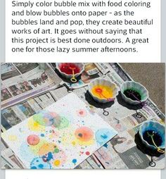 an article about how to make art with watercolors and ink on newspaper paper