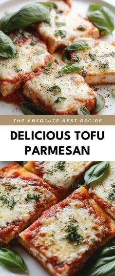 Image for Delicious Tofu Parmesan Low Calorie Tofu Recipes, Baked Tofu Recipes, Tofu Parmesan, Tofu Pizza, Firm Tofu Recipes, Cozy Dinner, Tofu Recipes, Low Calorie