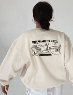 Typography Hoodie, Joseph Atelier, Minimal Shirt Design, Graphic Shirt Design, Vintage Shirt Dress, Shirt Design Inspiration, College Hoodies, Exclusive Clothing, Men Fashion Casual Outfits