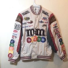 Nwt Kclot Unisex Lightweight Embroider Jacket M&M Size L. Super Cute Embroider Jacket, Faux Fur Stole, Lace Jacket, Jcrew Women, Oversized Jacket, Fleece Sweater, Trench Coats Women, Womens Fleece, Embroidered Jacket