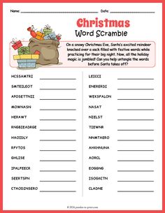 Christmas Puzzles Printables Free, Christmas Word Games Free Printable, Christmas Word Scramble Free Printable, Christmas Scattergories Free Printable, Christmas Puzzles Printables, Magic Squares Math, Word Puzzles Printable, High School Esl, Thanksgiving Puzzle