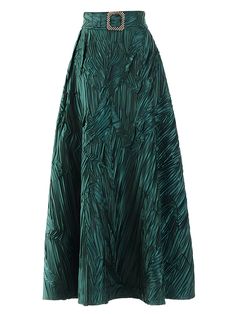 The "Irish" skirt offers a unique blend of vintage Bohemian aesthetics. with casual elegance. Featuring a premium cotton-polyester woven fabric blend. pleated ruche styling. decorative mid-drift belt and high waist construction. Crafted for lasting comfort and support - these bottoms are an instant wardrobe must-have for any season. Standard US/EU Sizing - for a more relaxed fit. go up one size. Designed for style and comfort Zipper-fly closure Length: mid-calf Material: polyester. cotton High Waist Skirt, Corset Crop Top, New 2023, Cocktail Attire, Skirt For Women, Glitter Dress, Colors Green, Green Vintage, Summer Clothing