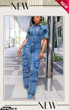 Multi Pocket Denim Button Up Short Sleeve Cargo Jumpsuit [pre Order] Short Sleeve Denim Jumpsuit With Pockets, Fitted Denim Jumpsuit With Pockets And Short Sleeves, Denim Blue Cargo Jeans With Button Closure, Denim Blue Jumpsuits And Rompers With Pockets, Fitted Short Sleeve Overalls With Pockets, Utility Jumpsuits And Rompers With Pockets In Medium Wash, Denim Blue Short Sleeve Denim Jumpsuit With Pockets, Denim Blue Short Sleeve Jumpsuit With Pockets, Denim Blue High Waist Jumpsuit With Pockets