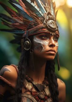 #aztec #princess #warrior #shaman #women #girl #druid #beautiful #strong Aztec Queen, Aztec Women, Aztec Princess, Mayan Women, Shaman Woman, Women Characters, Princess Warrior, Aztec Art