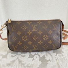 Approximately 8x1.25x5" Zipper Came Off ( Tied Back As Pictured ) Tarnished Zipper Pull Missing Original Shoulder Strap . Got Replaced With Genuine Leather Shoulder Strap Bag Is Authentic #47 Bags Louis Vuitton, Shoulder Strap Bag, Strap Bag, Tie Backs, Louis Vuitton Monogram, Louis Vuitton Bag, Shoulder Strap, Genuine Leather, Bag Lady