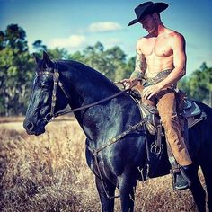 These Sexy Cowboys Will Make You Want to Saddle Up Handsome Cowboys, Cowboy Pictures, Rodeo Cowboys, Man On Horse, Cowboys Men, Cowboy Horse, Cowboy Up, Country Men