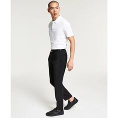 Whether spending your day in meetings or enjoying a night out, these slim fit Superflex stretch suit pants by HUGO Hugo Boss allow for modern elegance with comfort. Their polished cut sits perfectly below your waist while four-way stretch fabric moves with you without restriction. Enjoy sophisticated style and lightweight flexibility perfect for any Instagrammoment. Elastane Dress Pants For Business Casual, Sleek Formal Dress Pants With 4-way Stretch, Tailored Modern Dress Pants For Business, Modern Tailored Dress Pants For Business, Modern Slim Fit Dress Pants With Welt Pockets, Modern Slim Fit Business Bottoms, Modern Slim Fit Bottoms For Business, Modern Tailored Dress Pants For Business Casual, Modern Tapered Leg Dress Pants For Business