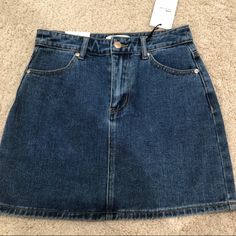 Super Cute Blue Denim Navy Skirt No Stains And Never Worn It’s In Perfect Condition I’m Selling Bc It Didn’t Fit My Waist Trendy High Rise Denim Skirt By Forever 21, Forever 21 High Waist Medium Wash Mini Skirt, Forever 21 High Waist Mini Skirt In Medium Wash, Forever 21 Denim Mini Skirt In Medium Wash, Forever 21 Medium Wash Denim Mini Skirt, Forever 21 Mini Denim Skirt, Forever 21 High Rise Denim Skirt, Trendy Denim Skirt By Forever 21, Trendy Forever 21 Denim Skirt