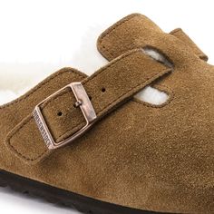 Birkenstock Men's Boston Shearling Suede Leather Mink - 928321 - Tip Top Shoes Boston Shearling Birkenstock, Birkenstock Men, Boston Shearling, Birkenstock Boston Shearling, Birkenstock Women, Boston Clog, Open Fire, Dry Cleaners, Slip On Mules