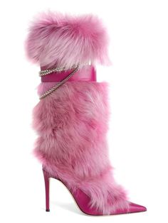 Composition: TPR, PU, Designer Style ID: FP09786631 Pink Fur Boots, Buckle Booties, Mid Boots, Pink Fur, Faux Fur Boots, Pointed Toe Boots, Buckle Boots, Toe Boots, Womens Knee High Boots