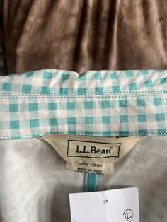 Size: medium Label: LL Bean Chest:19” Length of item: 34.5” Material: 100% cotton This is a preloved item. Cotton Gingham Outerwear For Spring, Spring Gingham Cotton Outerwear, Preppy Cotton Outerwear For Spring, Heavy Jacket, Faroe Islands, Blue Jacket, Pitcairn Islands, Ll Bean, Cayman Islands