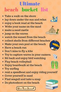 the ultimate beach bucket list for kids