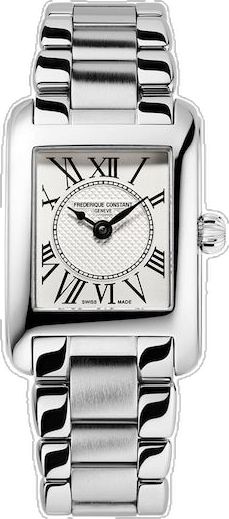 Timeless Silver Square Watch, Elegant Rectangular Chronograph Watch, Luxury Watch With Square Metal Dial, Luxury Watches With Metal Dial And Square Face, Luxury Watch With Metal Dial And Square Face, Elegant Silver Watch With Square Face, Elegant Silver Square Watch, Frederique Constant, Paris Decor