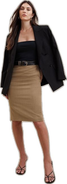 Elegant Pencil Skirt Suit For Semi-formal Occasions, Formal Office Lady Skirt For Fall, Fitted Pencil Skirt Suit For Fall, Formal Fall Office Lady Skirt, Fitted Fall Pencil Skirt Suit, Fall Fitted Pencil Skirt Suit, Elegant Semi-formal Fall Skirt, Elegant Formal Wool Skirt Suit, Formal Pencil Skirt Suit For Fall