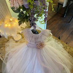 Flower Dress, Baptism Dress From 1-10 Years 6 Layers Purple Dress Pink Tulle Dress For First Communion, Elegant Spring Princess Dress For Baptism, Elegant Pink Pageant Dress For First Communion, Spring Princess Dress For First Communion, Elegant Pink Tutu Dress For First Communion, Elegant Pink First Communion Dress For Pageant, Elegant Baptism Dress For Spring, Elegant Princess Dress For First Communion In Spring, Elegant Spring Baptism Party Dress