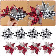 the instructions for how to make an origami flower with ribbon and paper flowers