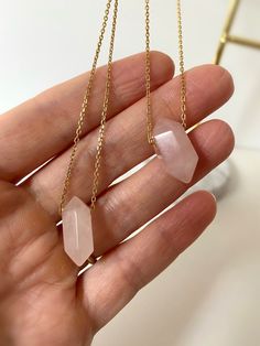 Rose Quartz 14kt Gold Filled Necklace. Delicate Rose Quartz - Etsy Dainty Rose Gold Pendant Crystal Necklaces, Minimalist Rose Gold Crystal Pendant Necklace, Dainty Faceted Rose Gold Necklaces, Dainty Rose Quartz Gold Jewelry, Elegant Rose Quartz Crystal Necklace In Rose Gold, Delicate Pink Rose Quartz Crystal Necklace, Elegant 14k Gold-filled Crystal Necklace Gift, Minimalist Rose Gold Crystal Necklace, Rose Quartz Faceted Necklace For Gifts