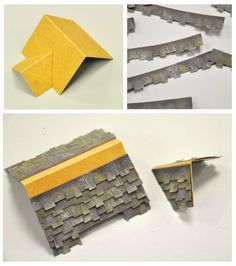 the steps to make an origami house