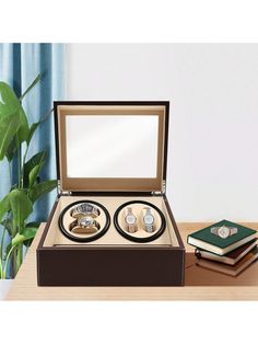 Description
Made of high-quality materials with 6 storage positions and 4 watch rocker positions, this watch winder box will be a great choice for storing, displaying, and caring for your fine watches. Each watch has an individual compartment and watch pillow to provide soft and effective protection from the bumps of traveling. Additionally, the product automatically winds your fine mechanical watch, keeping your watch running correctly and giving it the care it deserves.

Application
It is suit Business Place, Watch Storage Box, Watch Storage, High End Watches, Watch Winder, Fine Watches, Watch Box, Mechanical Watch, Storage Organization