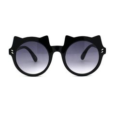 Child size girl's kitty cat fun party shade retro plastic sunglasses. Size: one size.  Color: Black.  Gender: female.  Age Group: kids. Fun Cat Eye Plastic Sunglasses, Fun Plastic Cat Eye Sunglasses, Fun Black Sunglasses For Parties, Novelty Sunglasses With Tinted Plastic Lenses, Novelty Plastic Sunglasses With Tinted Lenses, Cute Cat Eye Sunglasses For Summer, Fun Black Halloween Sunglasses, Cute Black Sunglasses With Uv Protection, Fun Cat Eye Sunglasses With Gradient Lenses