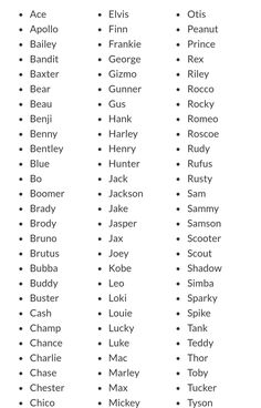 a list of names for different types of people in the united states, with their names on