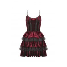 Elevate your style with our adjustable straps red velvet ruffled frilly dress. designed with attention to detail, this dress combines luxurious red velvet, adjustable straps, and exquisite ruffled frills for an unforgettable and stunning look. perfect for special occasions or a night out, this dress will make you feel like a true fashion icon. shop now and embrace elegance reimagined. Scene Clothing, Frilly Dress, Velvet Slip Dress, Rockabilly Outfits, Frilly Dresses, Lace Splicing, Steampunk Clothing, Punk Outfits, Detailed Design