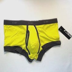 * Brand New W/Tag - Original Package * Men's "C-In2" Slate Boxer Brief/Trunks (6323y-L) Yellow, Gray Size "Medium", Fits Waist 31 - 33"S, "Large", Fits Waist 34 - 36"S Operable Fly Mid Rise Great Feel And Fit Contoured Pouch 95% Cotton, 5% Elastane Made In Thailand Bundle 2 Or More Items And Receive 10% Off Your Order ! Yellow Fitted Boxer Briefs For Sports, Casual Fitted Yellow Boxer Briefs, Casual Yellow Fitted Boxer Briefs, Yellow Casual Boxer Briefs For Sports, Casual Yellow Boxer Briefs For Sports, Jockey Mens, Spyder Men, Diesel Men, Men's Briefs