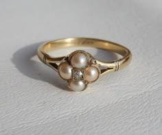 Bridgerton Ring, Victorian Engagement Rings, Pearl Engagement Ring, Future Engagement Rings, Mom Ring, Edwardian Jewelry, Pearl And Diamond Ring, Vintage Jewels